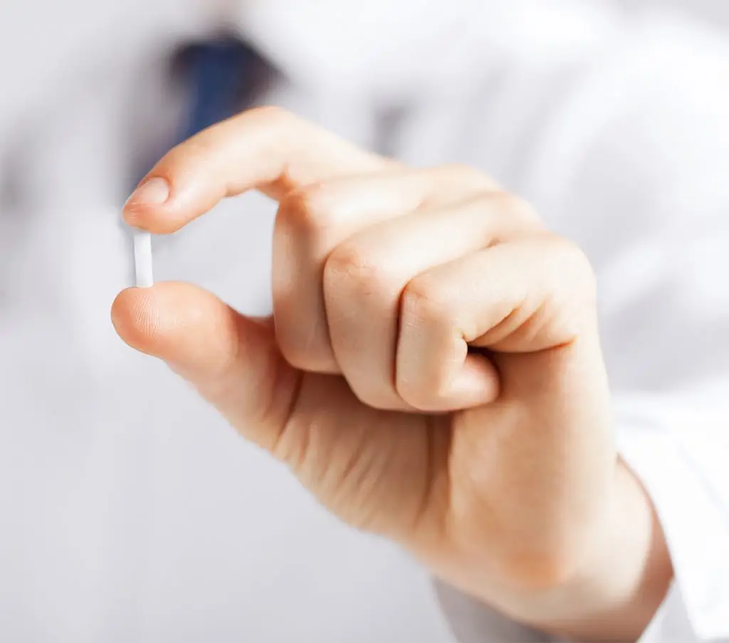 Holding Hormone Therapy Pellet